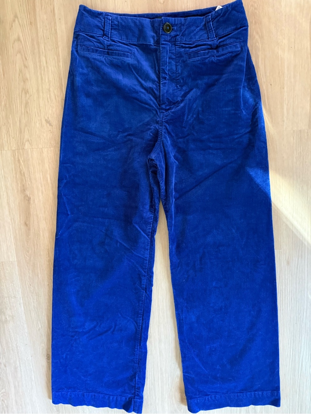 Anthropologie Maeve The Collette Corduroy Edition Bright Cobalt Blue Sz 31